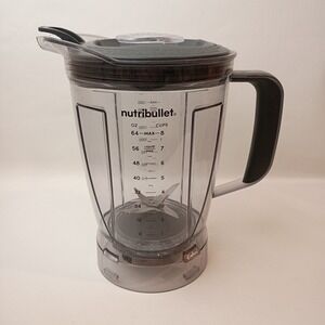 NutriBullet Blender Replacement 64oz 8-Cup Pitcher with Lid, Clean